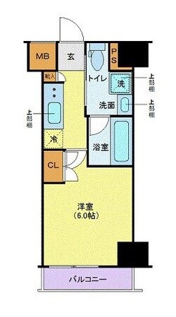 武蔵小杉駅 徒歩6分 3階の物件間取画像